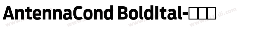 AntennaCond BoldItal字体转换 AntennaCond BoldItal字体转换